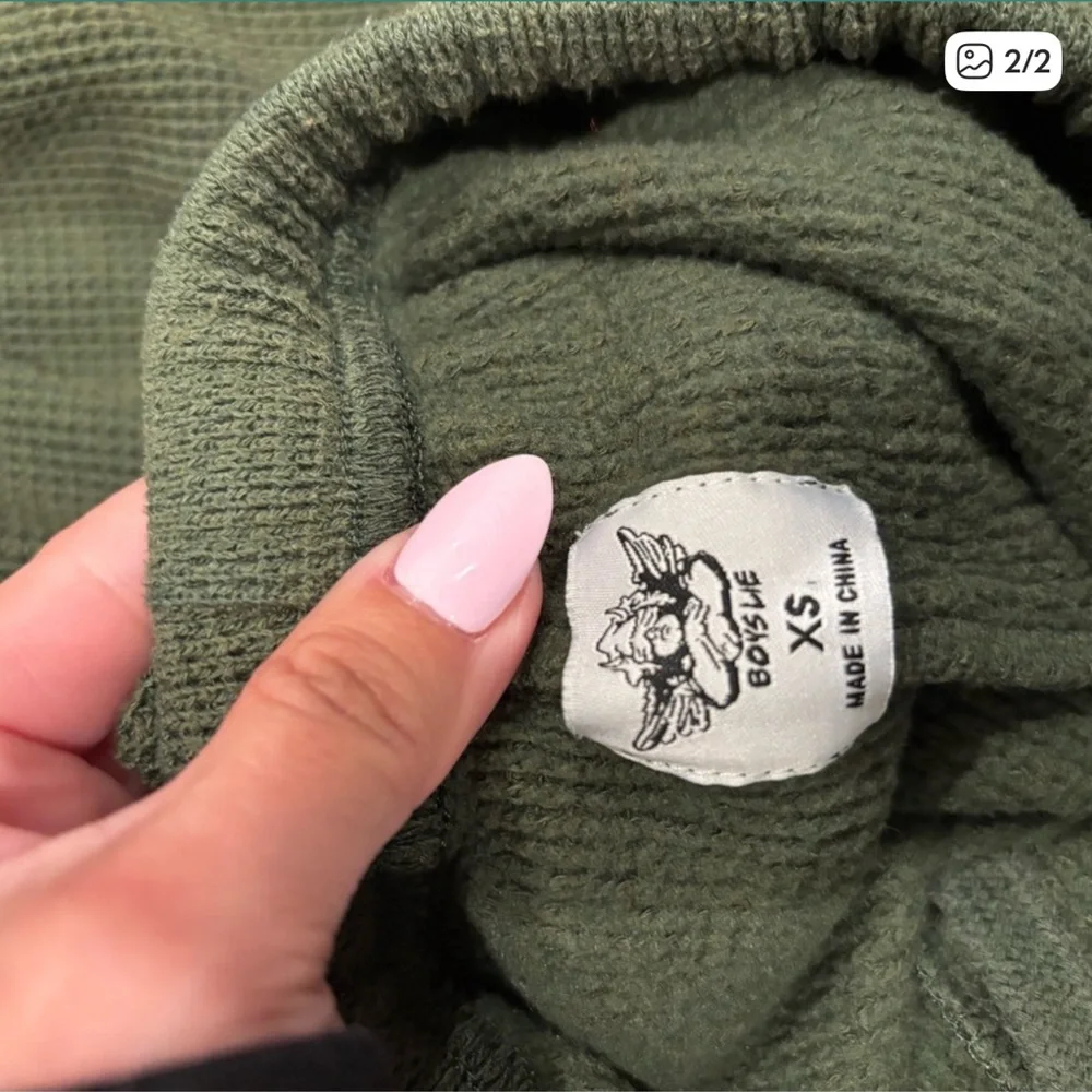 Boys Lie Dark Green Joggers - Picture 2 of 2